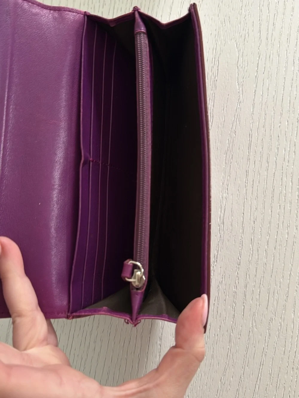 Dior Burgundy Patent Leather Long Wallet - Picture 7 of 7